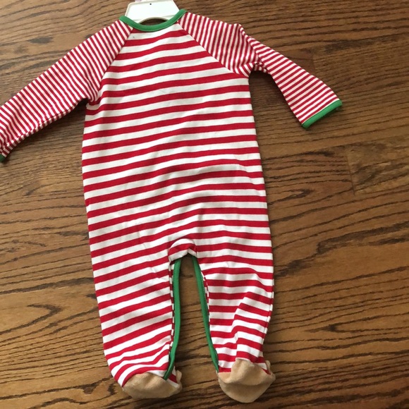 Little Me “My First Christmas” reindeer footed pajama size 9 months - Picture 7 of 7